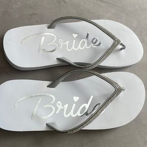 David’s Bridal “Bride” Flip Flops Size L